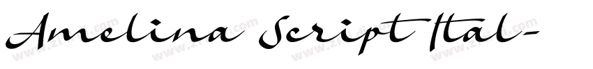 Amelina Script Ital字体转换